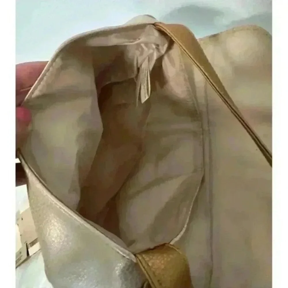 Elizabeth Arden Metallic‎ Gold Shoulder Bag Hobo Purse